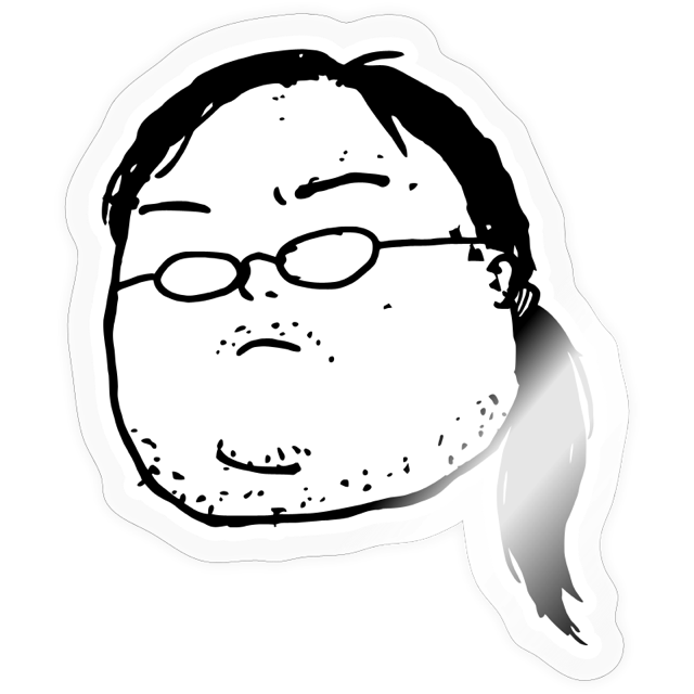 Ponytail sticker